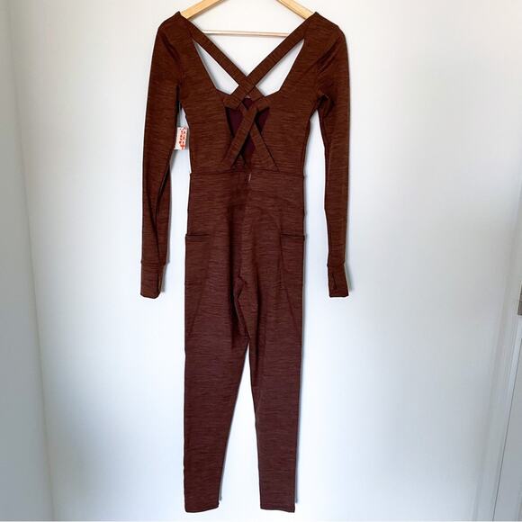NWT Free‎ People Relieve Cross Back Jumpsuit - Picture 6 of 11